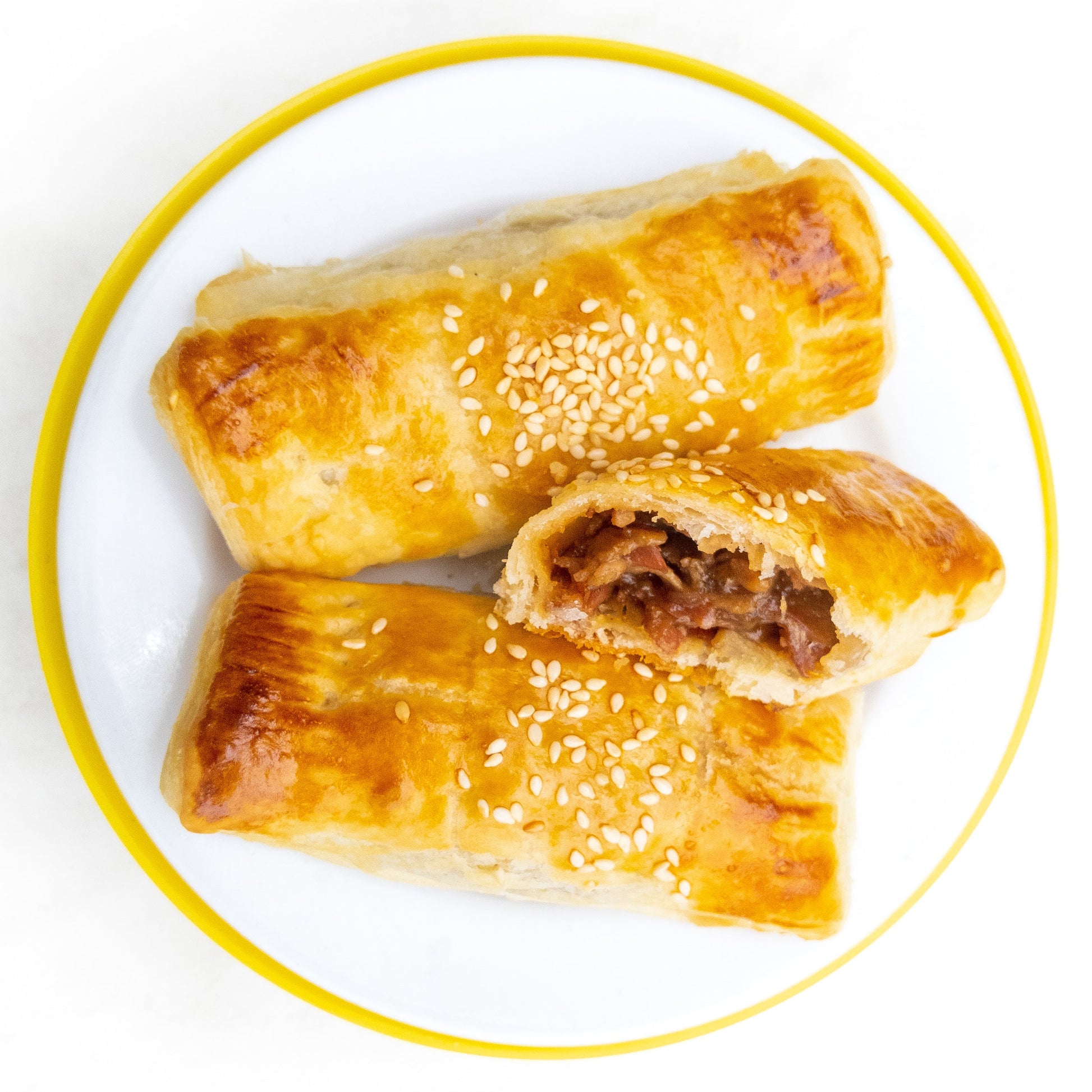 BBQ Pork Puff — cooked