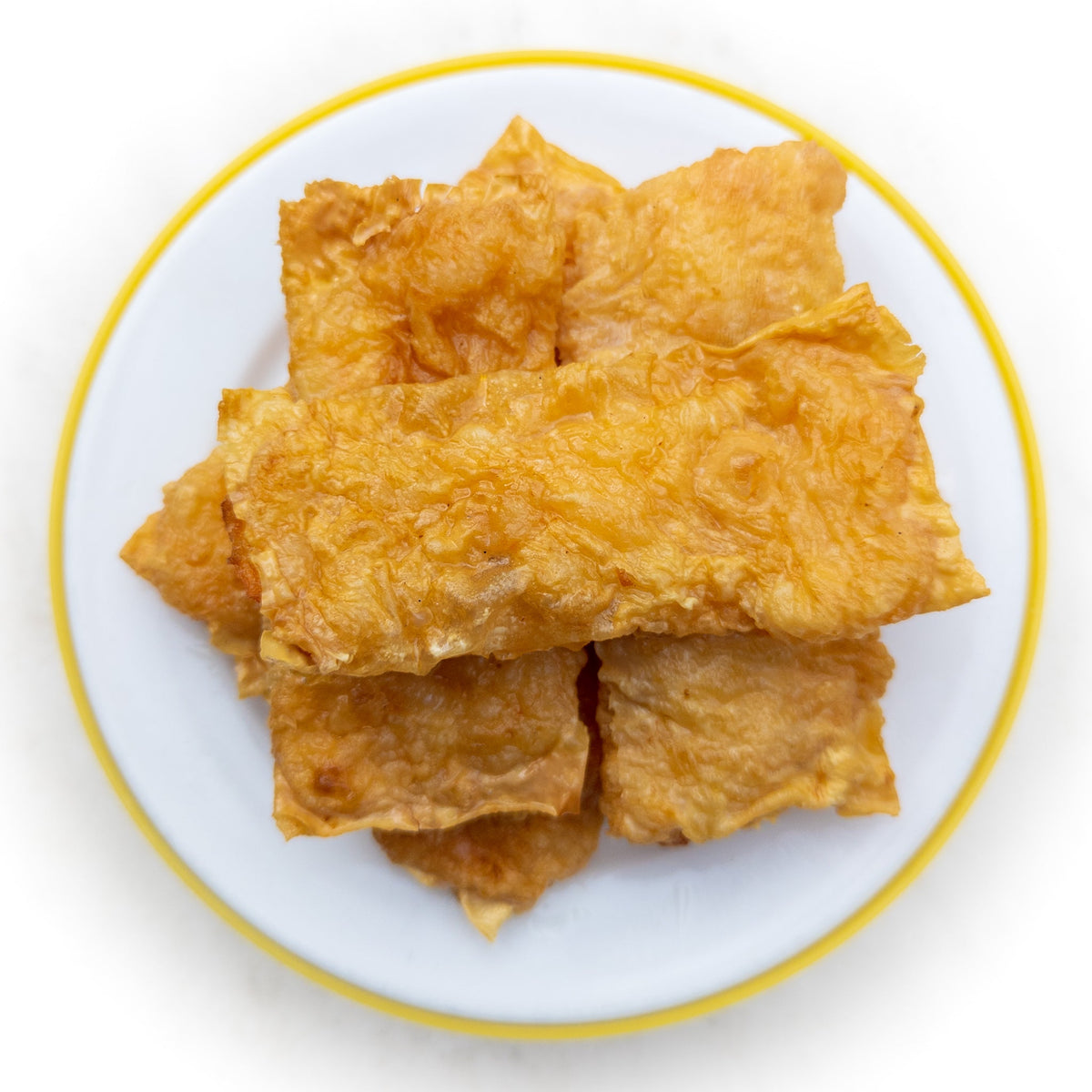 Bean Skin Prawn Roll — cooked
