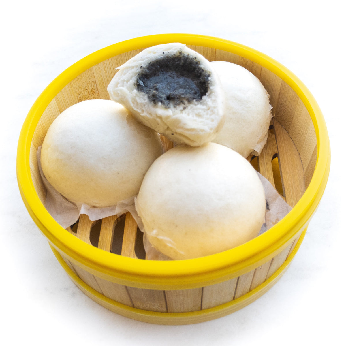 Black Sesame Bao — cooked
