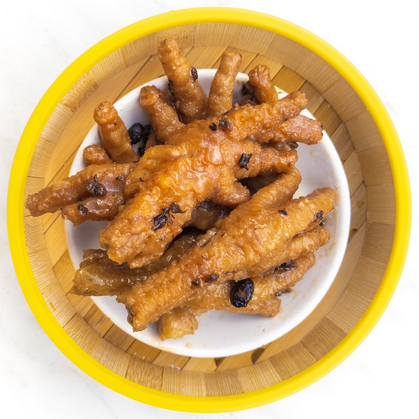 Chicken Feet in Black Bean Sauce — cooked