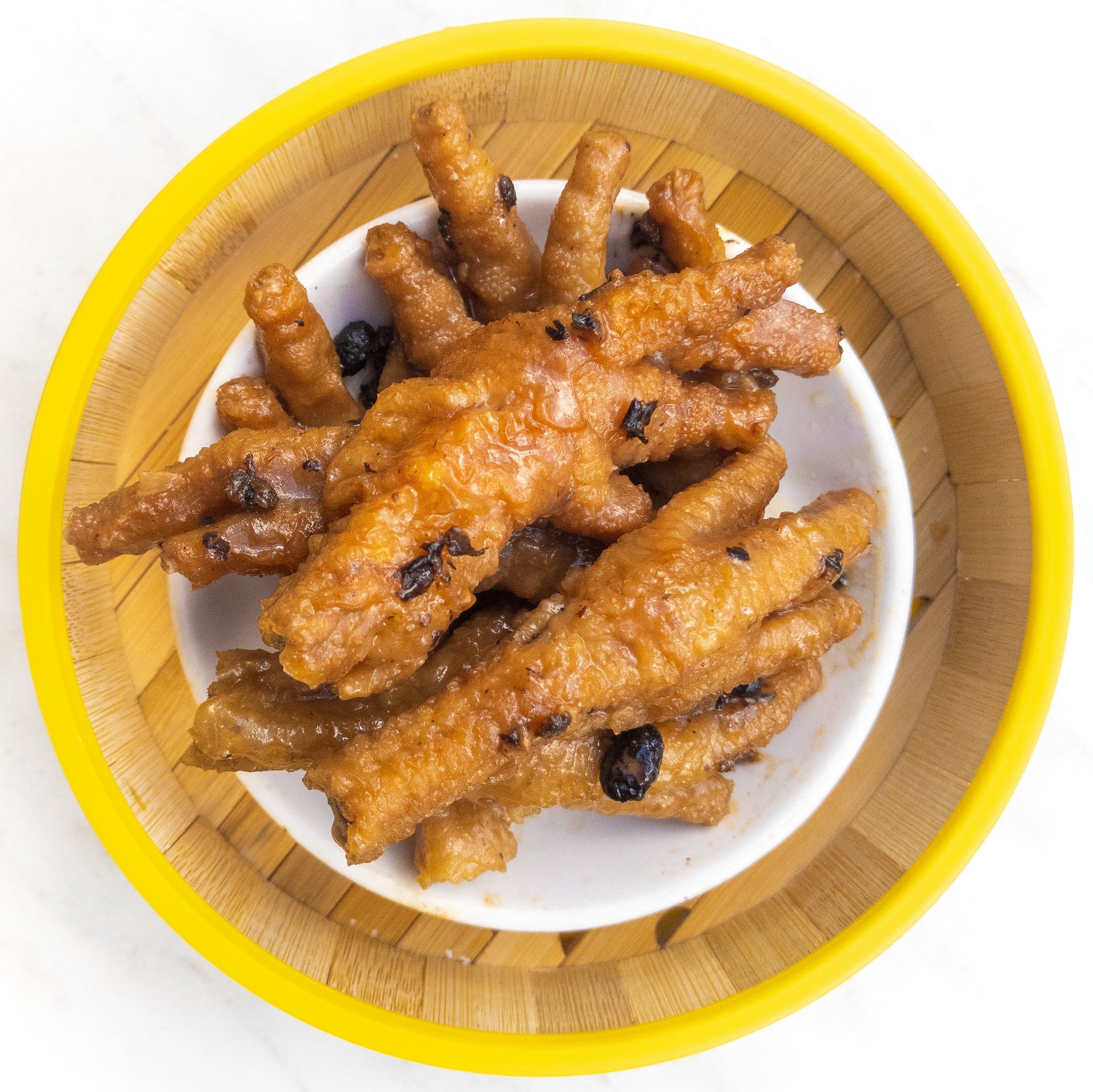 Chicken Feet in Black Bean Sauce — cooked