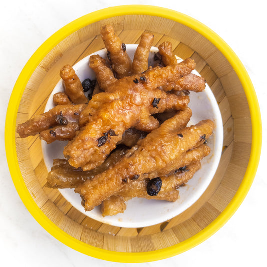Chicken Feet in Black Bean Sauce — cooked