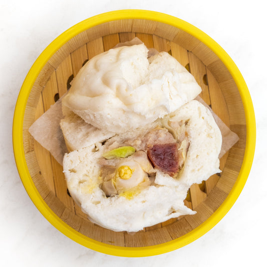 Chicken and Egg Big Bao — cooked