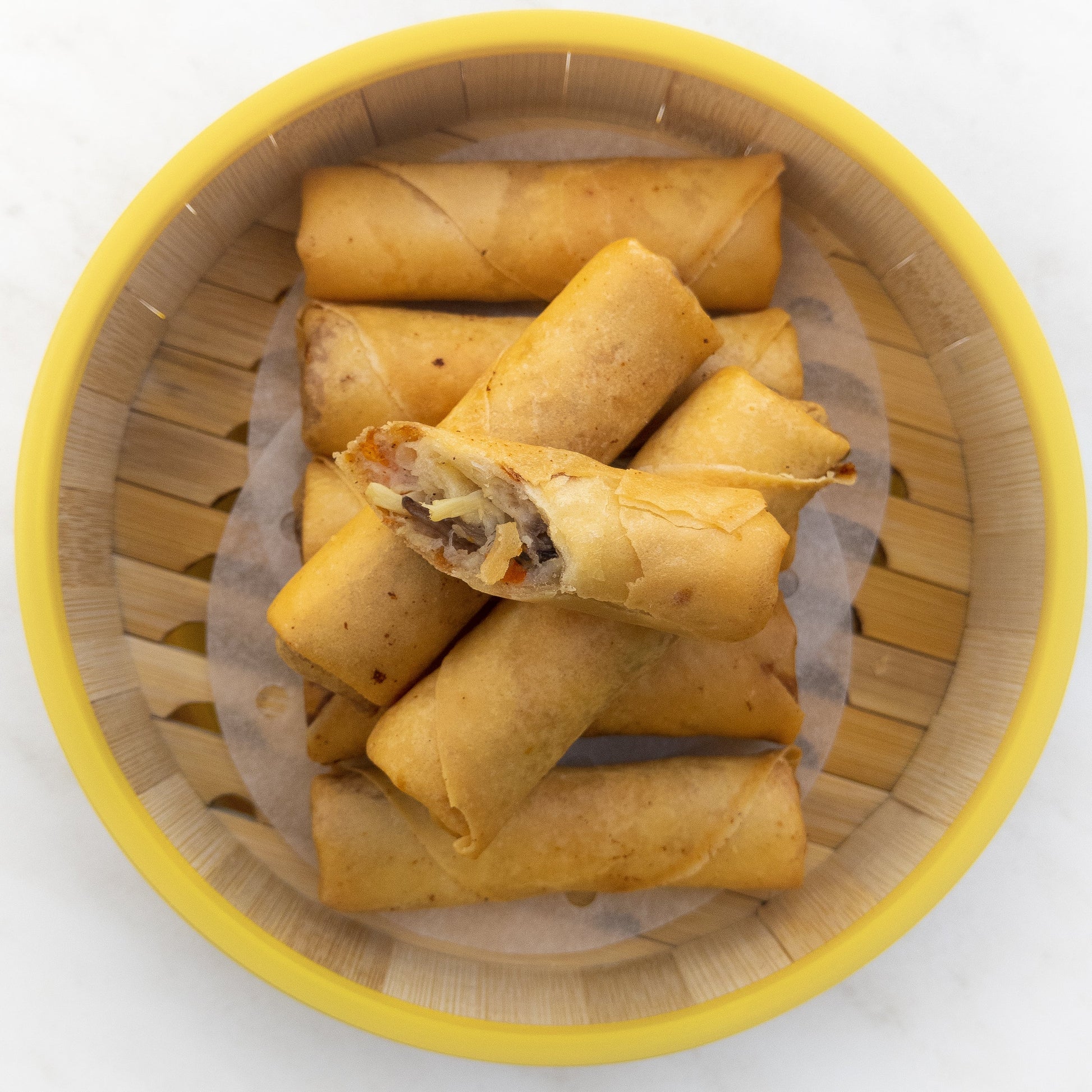 Prawn & Pork Spring Roll — cooked