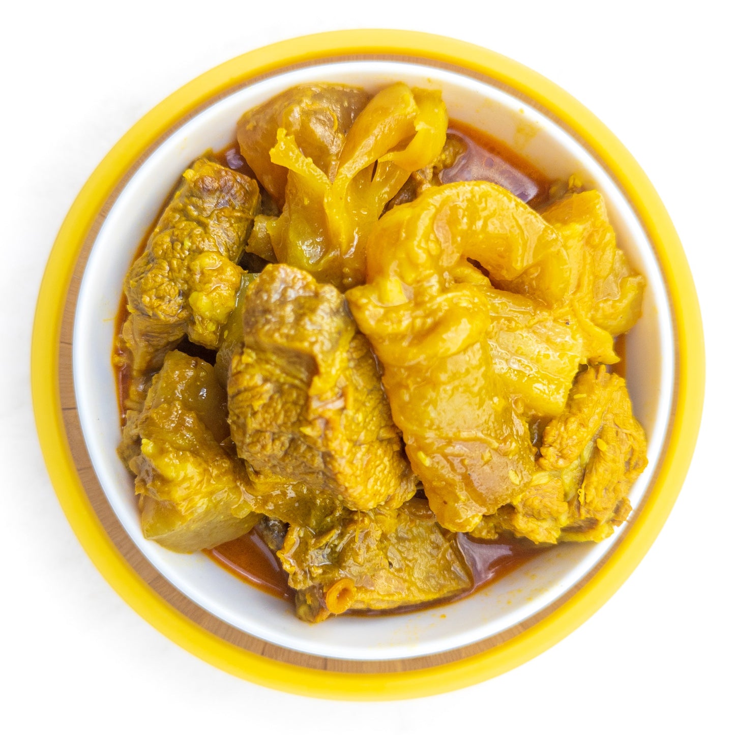 Ox Tendon and Flank in Curry Sauce — cooked