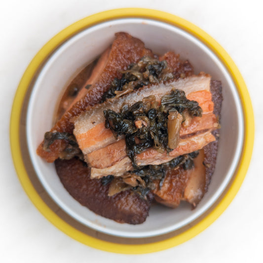 Belly Pork with Preserved Vegetable — cooked