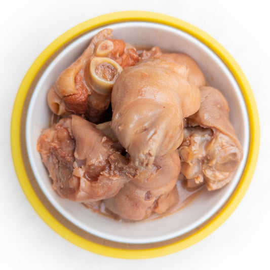 Pork Trotter in Red Bean Curd Sauce — cooked